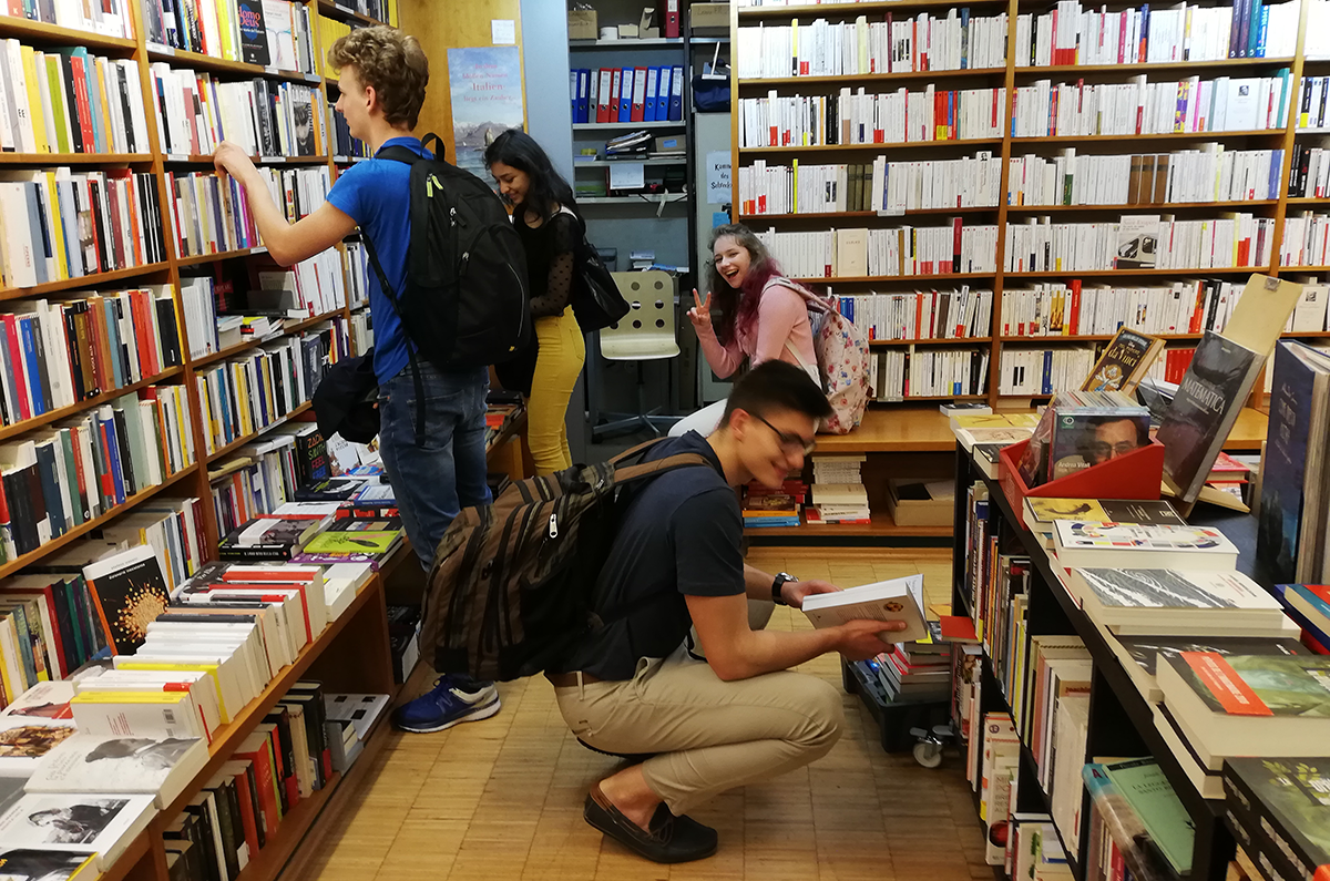 Besuch einer französischen Buchhandlung