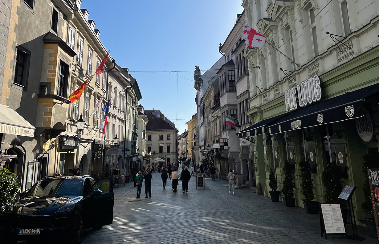 In der Altstadt von Bratislava